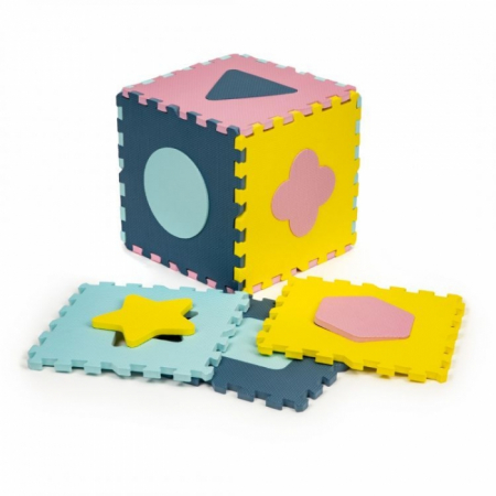 Salteluta de joaca cu pereti, 25 elemente ECOEVA008 - Multicolora [2]