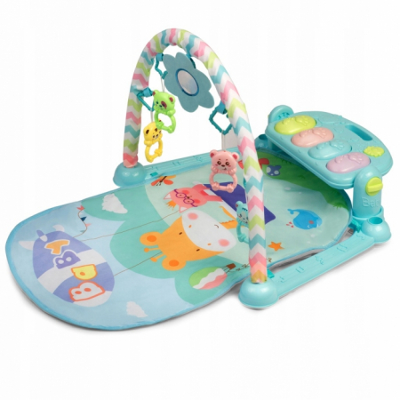 Salteluta de joaca cu pian Ricokids 7314 - Albastru [4]