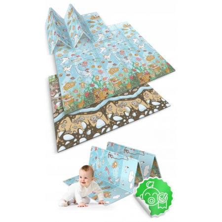 Salteluta de joaca din spuma 200 x 180 x 1 cm Nukido NK-340 Ocean-Forest [2]