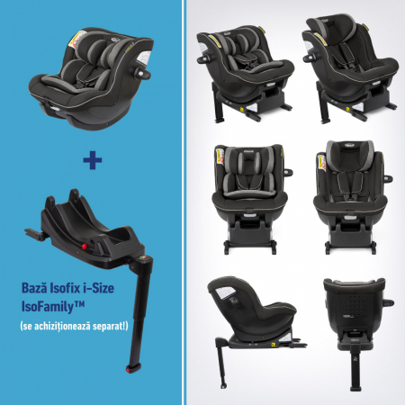Scaun auto 0-19 kg Graco Ascent i-Size Black [1]