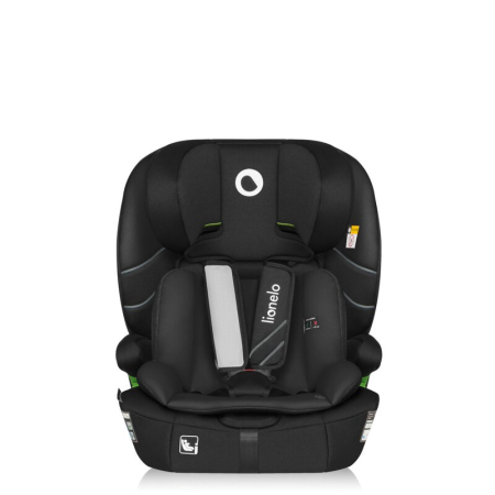 Scaun auto i-Size, Lionelo, Levi Fix, 76 - 150 cm, 1/2/3, ISOFIX + Top Tether, Tetiera reglabila in 10 pozitii, Insertie ergonomica Dri-Seat, Tapiterie lavabila, Negru [8]