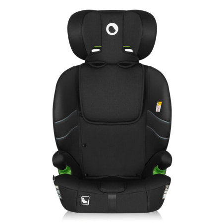 Scaun auto i-Size, Lionelo, Levi Fix, 76 - 150 cm, 1/2/3, ISOFIX + Top Tether, Tetiera reglabila in 10 pozitii, Insertie ergonomica Dri-Seat, Tapiterie lavabila, Negru [11]