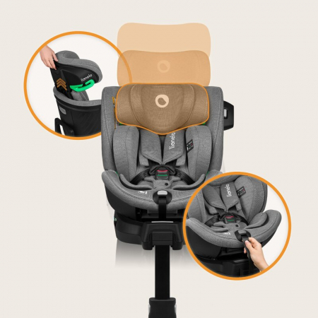 Scaun auto Lionelo Harmony i-Size 360 grade 0-36 Kg Isofix [39]