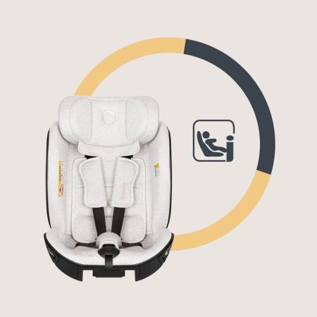 Scaun auto, Lionelo, Moxie Next, i-Size, 40-105 cm, Tetiera reglabila pe 8 trepte, Inclinare spatar in 5 pozitii, Carcasa ventilata, Din bambus, Protectie avansata, Husa detasabila, Conform cu R129, B [23]