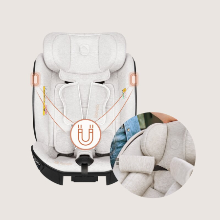 Scaun auto, Lionelo, Moxie Next, i-Size, 40-105 cm, Tetiera reglabila pe 8 trepte, Inclinare spatar in 5 pozitii, Carcasa ventilata, Din bambus, Protectie avansata, Husa detasabila, Conform cu R129, B [25]