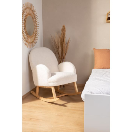 Scaun balansoar Childhome Teddy Alb [4]