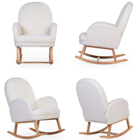 Scaun balansoar Childhome Teddy Alb [1]