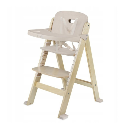 Scaun masa transformabil - Scaun de masa, Lionelo, Floris, 3 in 1, din Lemn, Transformabil, Reglabil pe inaltime in 4 pozitii, Suport picioare- 4 pozitii, 6 luni- 12 ani, Sustine 40 kg, Bej
