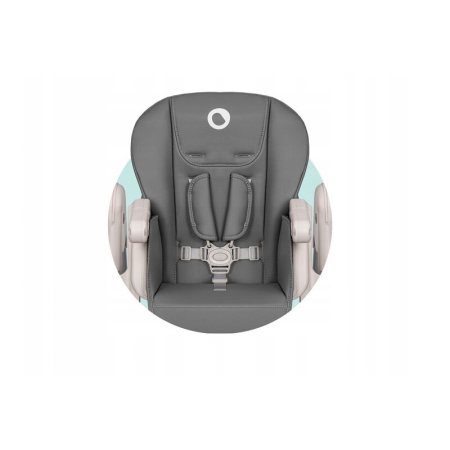Scaun de masa, Lionelo, Zanna, Reglabil, 4 Pozitii pe inaltime, Pliabil, din Metal, Conform cu standardul european de securitate EN14988, Gri [23]