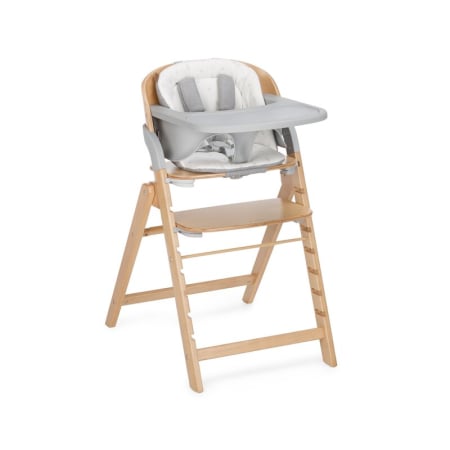 Scaun masa copii - Scaun de masa multifunctional pliabil, Jane, Forest, De la 6 luni la adult, Din lemn fag, Greutate maxima 100 Kg, Mist