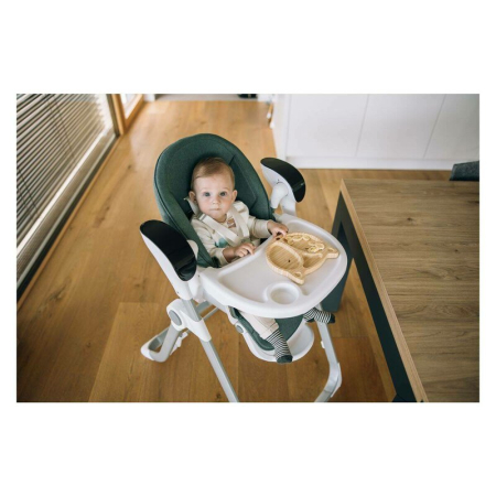 Scaun de masa si balansoar, FreeON, Oli Deluxe, 2 in 1, Transformabil, Multifunctional, cu melodii de leagan, 0 luni+, Beige [16]