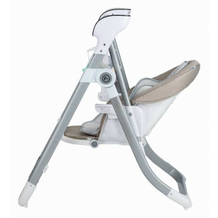 Scaun de masa si balansoar, FreeON, Oli Deluxe, 2 in 1, Transformabil, Multifunctional, cu melodii de leagan, 0 luni+, Beige [10]