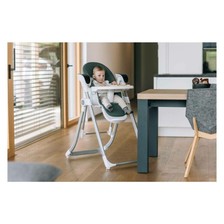 Scaun de masa si balansoar, FreeON, Oli Deluxe, 2 in 1, Transformabil, Multifunctional, cu melodii de leagan, 0 luni+, Pistachio [7]