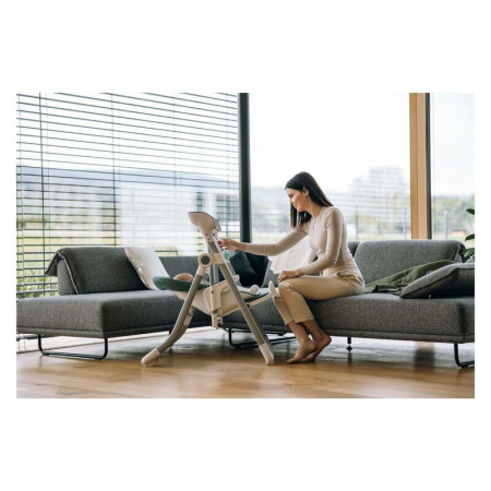 Scaun de masa si balansoar, FreeON, Oli Deluxe, 2 in 1, Transformabil, Multifunctional, cu melodii de leagan, 0 luni+, Pistachio [3]