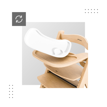 Scaun masa copii pliabil din lemn 4 in 1 Morsel Natur [7]