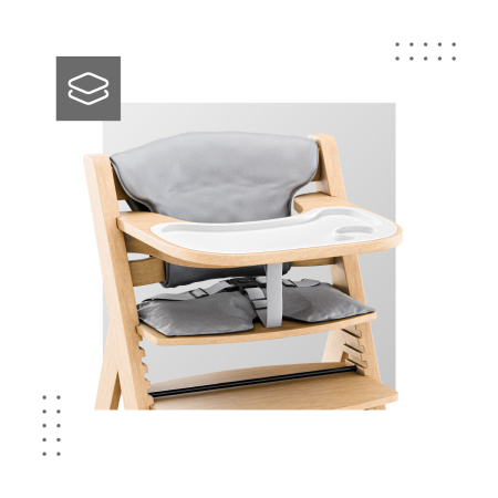 Scaun masa copii pliabil din lemn 4 in 1 Morsel Natur [6]