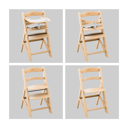 Scaun masa copii pliabil din lemn 4 in 1 Morsel Natur [10]