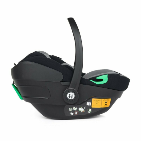 Scoica auto, Petite&Mars, Core Pro, 0-13 Kg, 40-87 cm, Cu salteluta, Maner reglabil, Tetiera ajustabila in 5 pozitii, ECE R129, 0 luni+, Negru/ Gri [4]