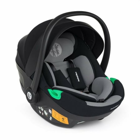 Scaune auto copii de la nastere - Scoica auto, Petite&Mars, Core Pro, 0-13 Kg, 40-87 cm, Cu salteluta, Maner reglabil, Tetiera ajustabila in 5 pozitii, ECE R129, 0 luni+, Negru/ Gri