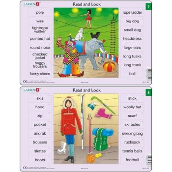 Set 10 Puzzle-uri Read and Look 1 -10 (EN), 16 piese Larsen LRRA1 [3]