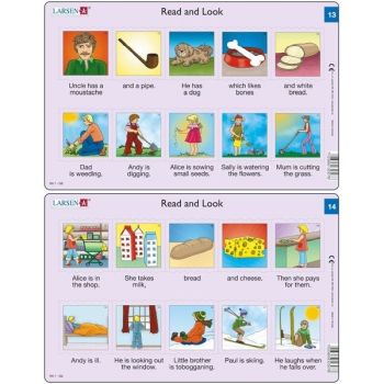 Set 10 Puzzle-uri Read and Look 11 -20 (EN), 10 piese Larsen LRRA6 [1]