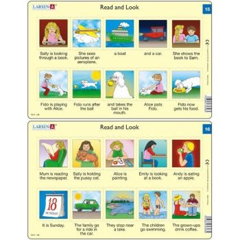Set 10 Puzzle-uri Read and Look 11 -20 (EN), 10 piese Larsen LRRA6 [2]
