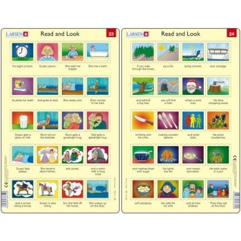 Set 10 Puzzle-uri Read and Look 21 -30 (EN), 10 piese Larsen LRRA11 [1]