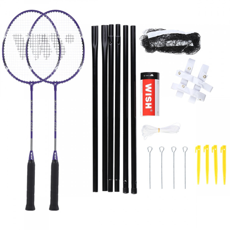 Alte Sporturi - Set Complet Badminton Wish Alumtec 4466 Mov