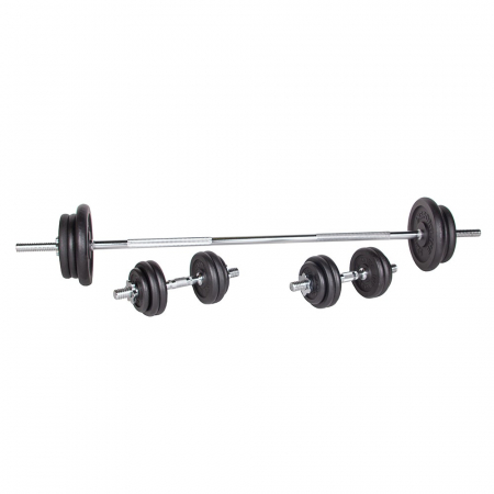 Bare - Discuri - Greutati - Set de gantere  inSPORTline Castblack 160 + 40/30 mm 80 kg
