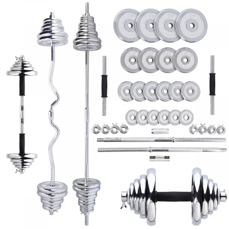 Set de gantere si haltere reglabile 55kg STC55 HMS [2]