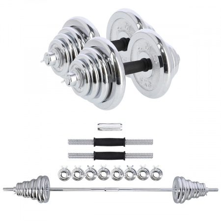 Set de gantere si haltere reglabile 55kg STC55 HMS [14]