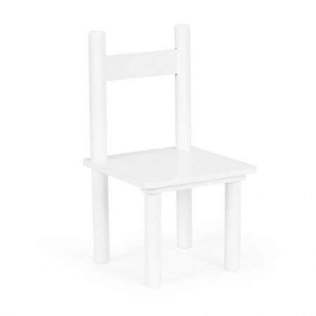 Set de masa cu doua scaune pentru copii Ecotoys ESC-W-0288A - Alb [4]