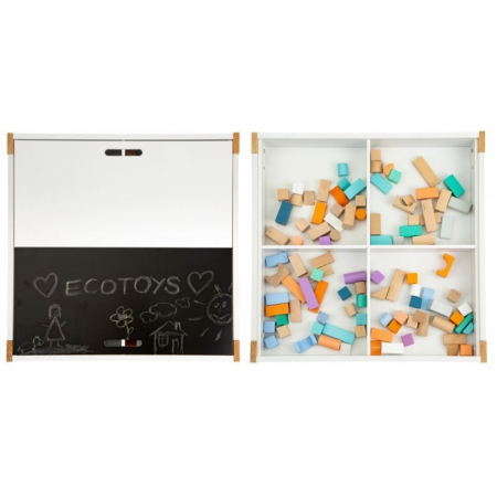 Set de masa cu doua scaune pentru copii Ecotoys OTI43 [8]