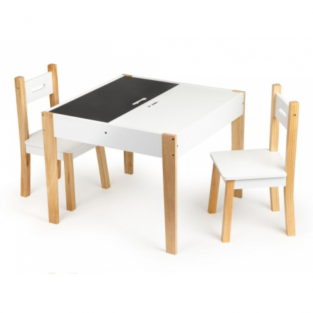Set de masa cu doua scaune pentru copii Ecotoys OTI43 [1]