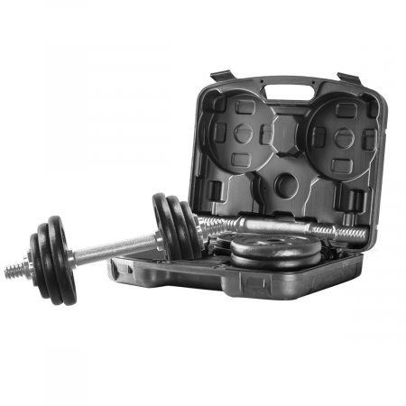 Bare - Discuri - Greutati - Set gantere fier dipomat 20 kg ST20 HMS