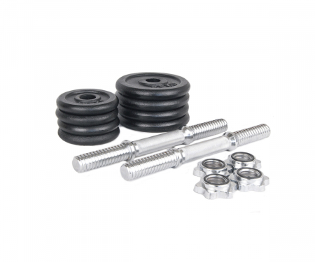 Set gantere reglabile Sportmann diplomat 2x10 kg, negru [3]