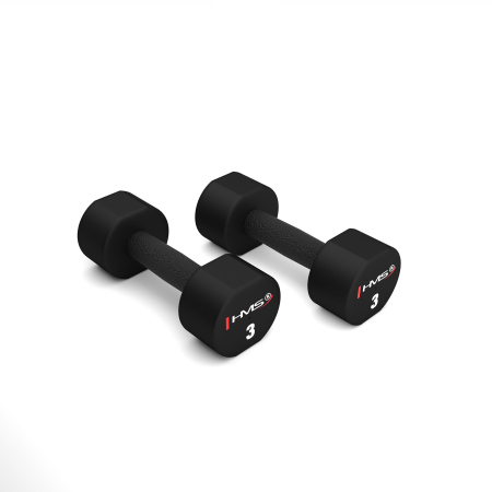 Bare - Discuri - Greutati - Set Gantere TPU HMS HPT03, 2x3 KG