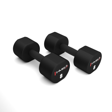 Bare - Discuri - Greutati - Set Gantere TPU HMS HPT08, 2x8 KG