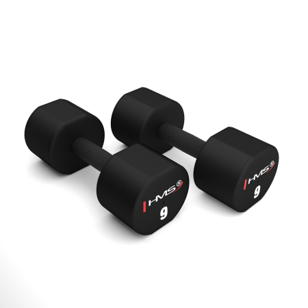 Bare - Discuri - Greutati - Set Gantere TPU HMS HPT09, 2x9 KG