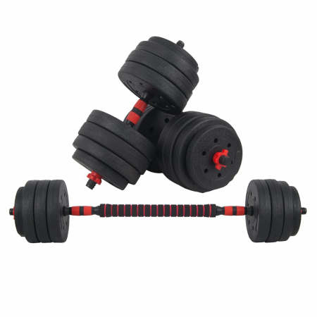 Aparate fitness - Set Haltera si Gantere ciment Sportmann SHG07 20 kg