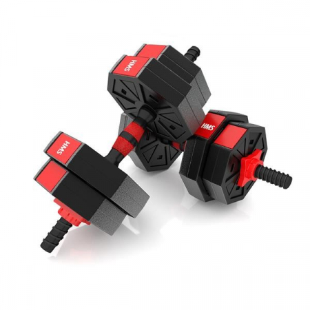 Bare - Discuri - Greutati - Set Haltere si Gantere HMS SGC15 15 kg