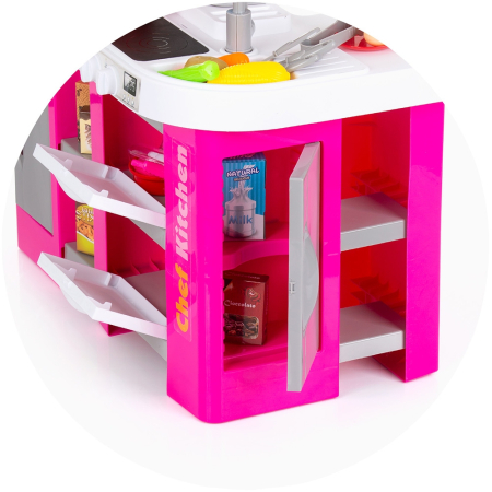 Set jucarie Chipolino Kitchen 72,5 cm cu sistem de curgere apa, lumini, sunete si 53 accesorii [4]