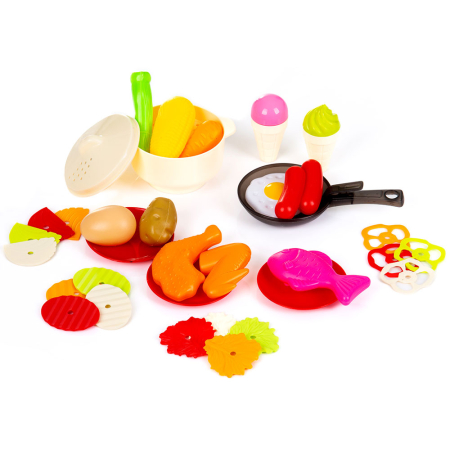 Set jucarie Chipolino Kitchen 93 cm cu sistem de curgere apa, lumini, sunete si 113 accesorii [1]