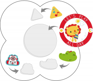 Set masuta multifunctionala si un scaunel It's Giggle Time [3]