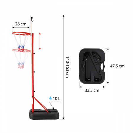 Set Panou Baschet cu Cos si Minge Nils ZDK881G [4]