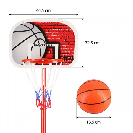 Set Panou Baschet cu Cos si Minge Nils ZDK881G [5]