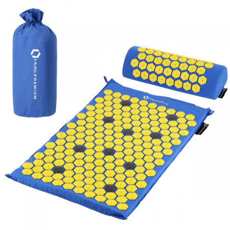 Aparate Vibromasaj si accesorii masaj - Set presopunctura HMS Premium AKM01 Albastru/Galben