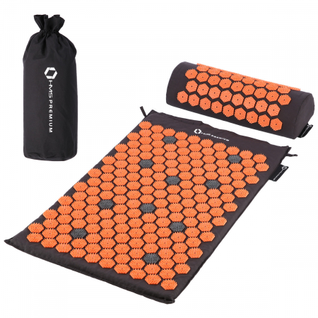 Aparate Vibromasaj si accesorii masaj - Set presopunctura HMS Premium AKM01 Negru/Portocaliu