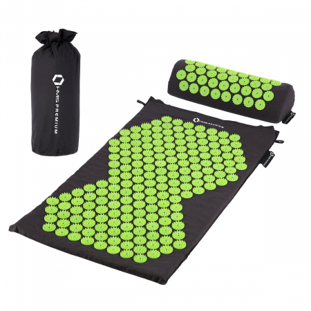 Aparate Vibromasaj si accesorii masaj - Set presopunctura HMS Premium AKM03 Negru/Verde