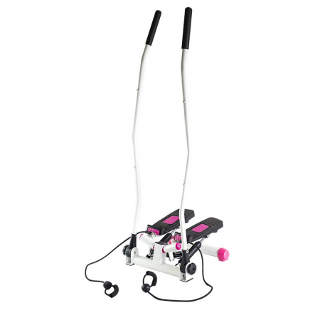 Steppere Fitness - Stepper Twist cu manere si corzi HMS S3085- roz